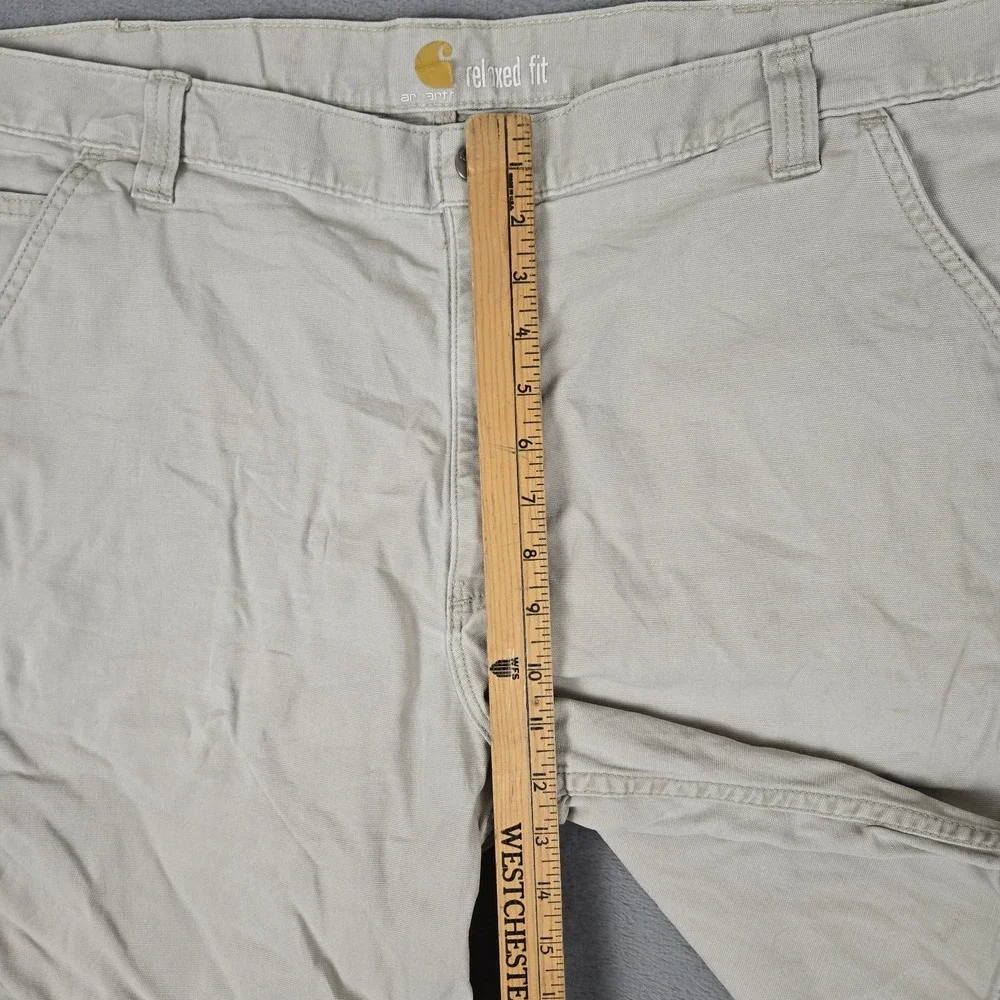 Carhartt Cargo Shorts Mens 42 Beige Relaxed‎ Fit Utility Pockets Workwear